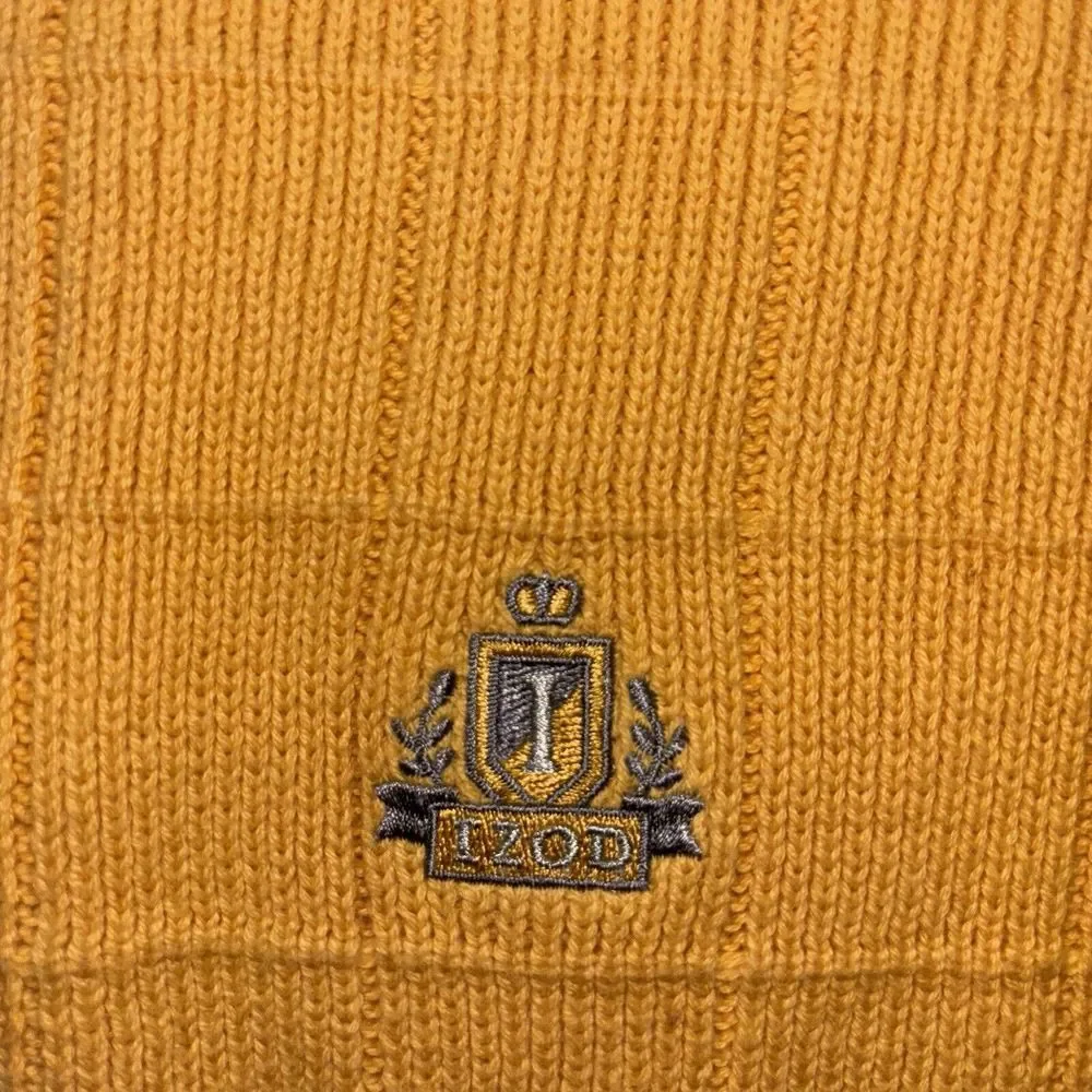 VTG 90S IZOD MENS‎ M 100% COTTON CABLE KNIT CASUAL PULLOVER SWEATER USA Made